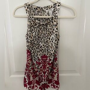 Cheetah print flattering blouse